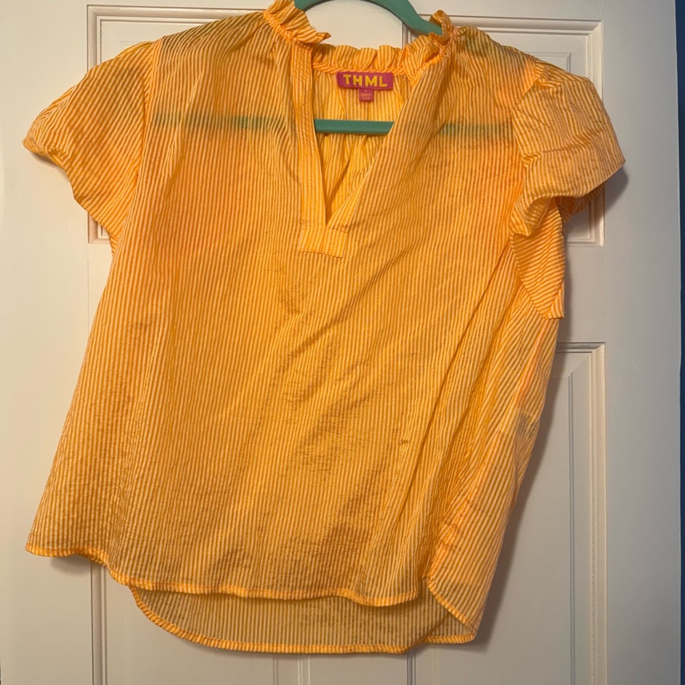 Orange blouse